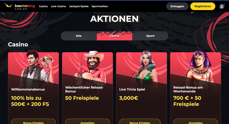 Boni und Promotionen