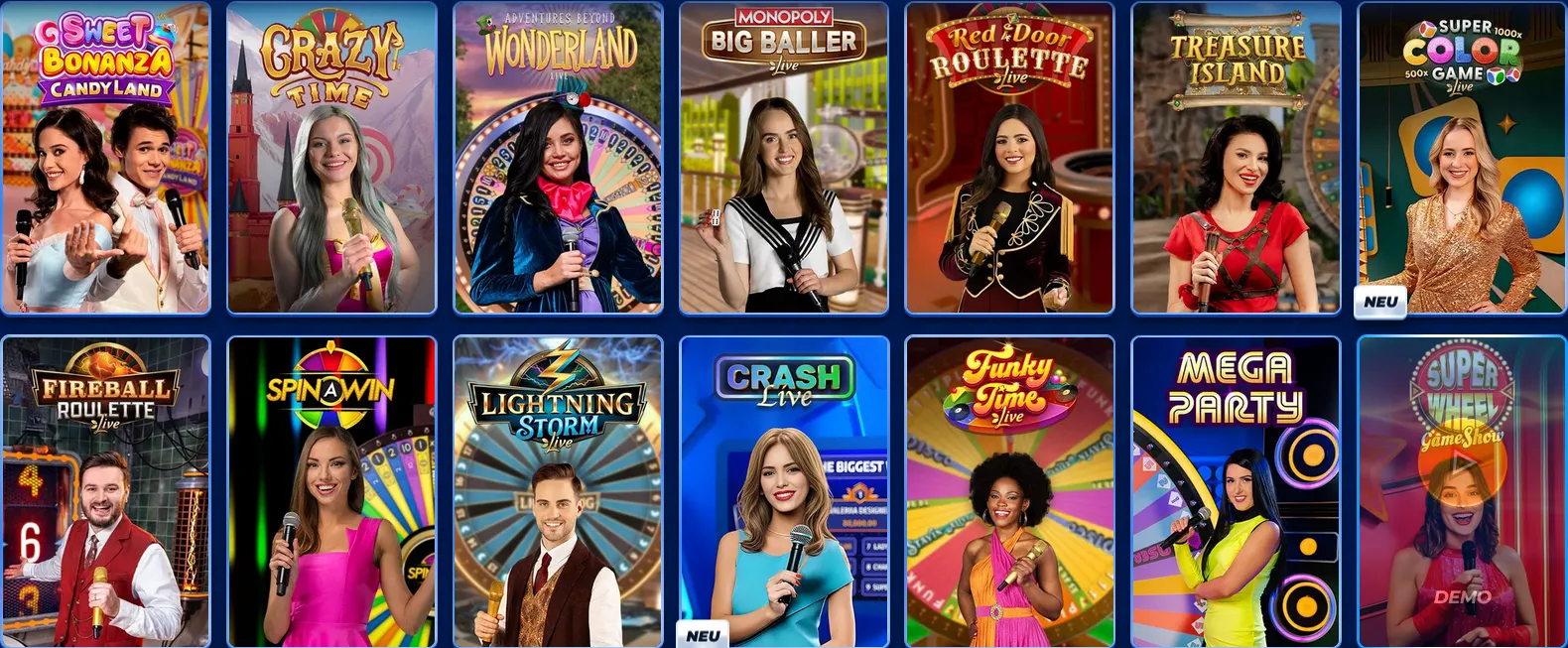 Spielauswahl im Bassbet Casino