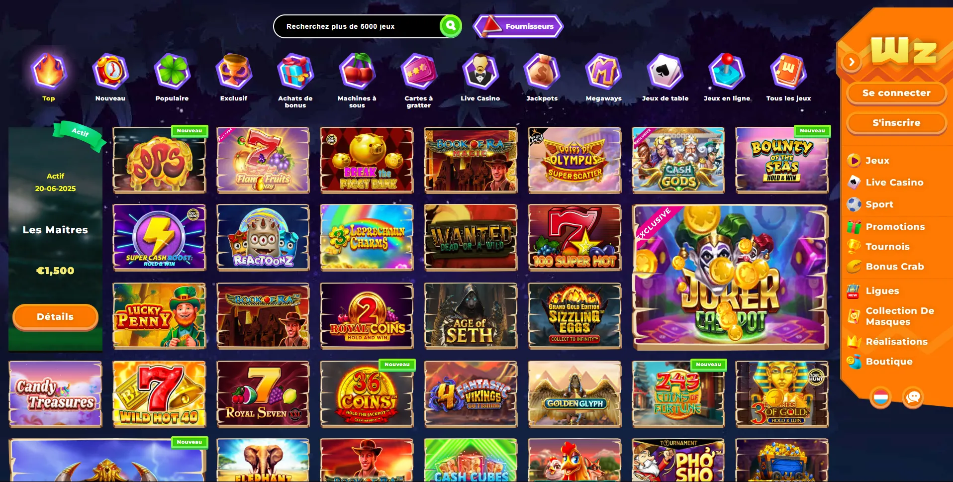 Sélection de jeux