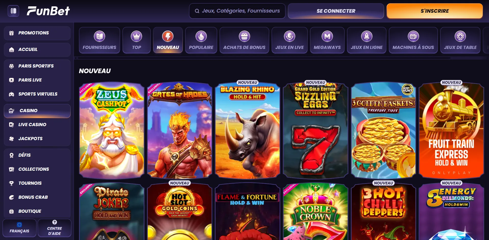 Sélection de jeux