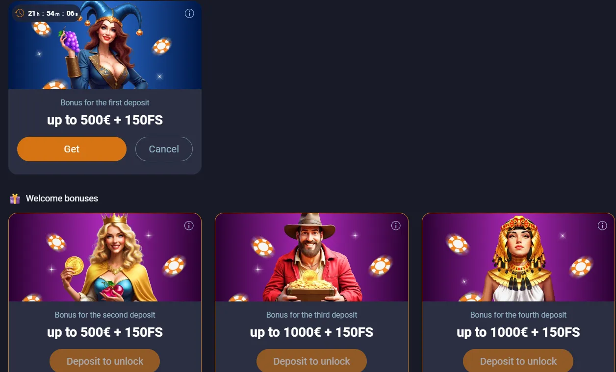 VOX Casino premijos ir akcijos