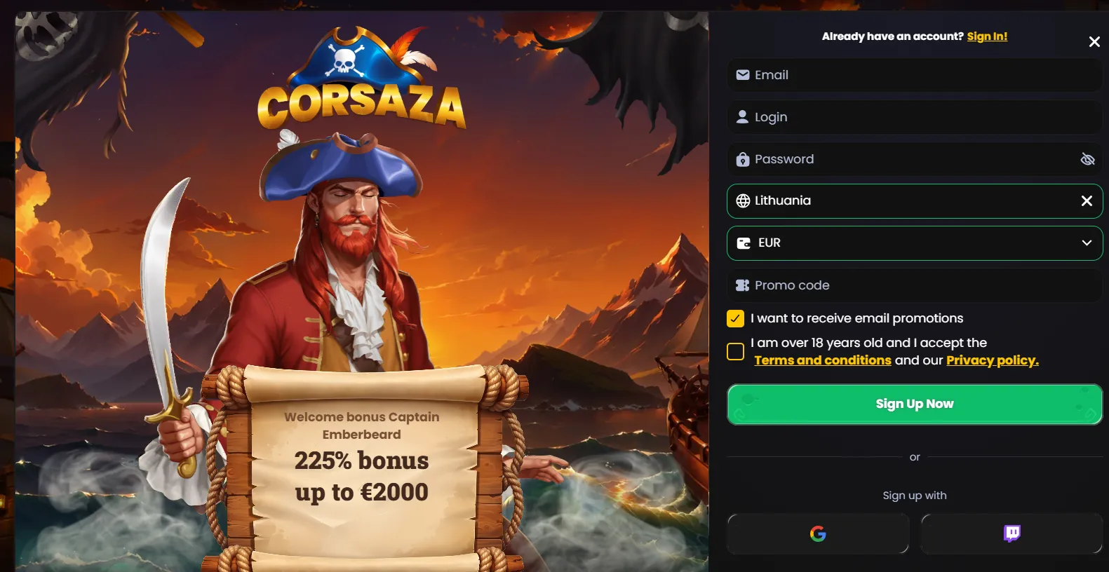 Corsaza Casino