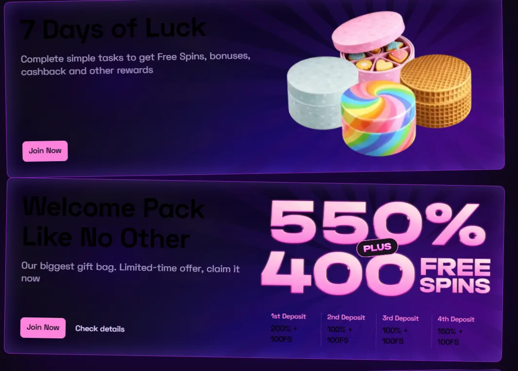 Lussurio Casino premijos ir akcijos