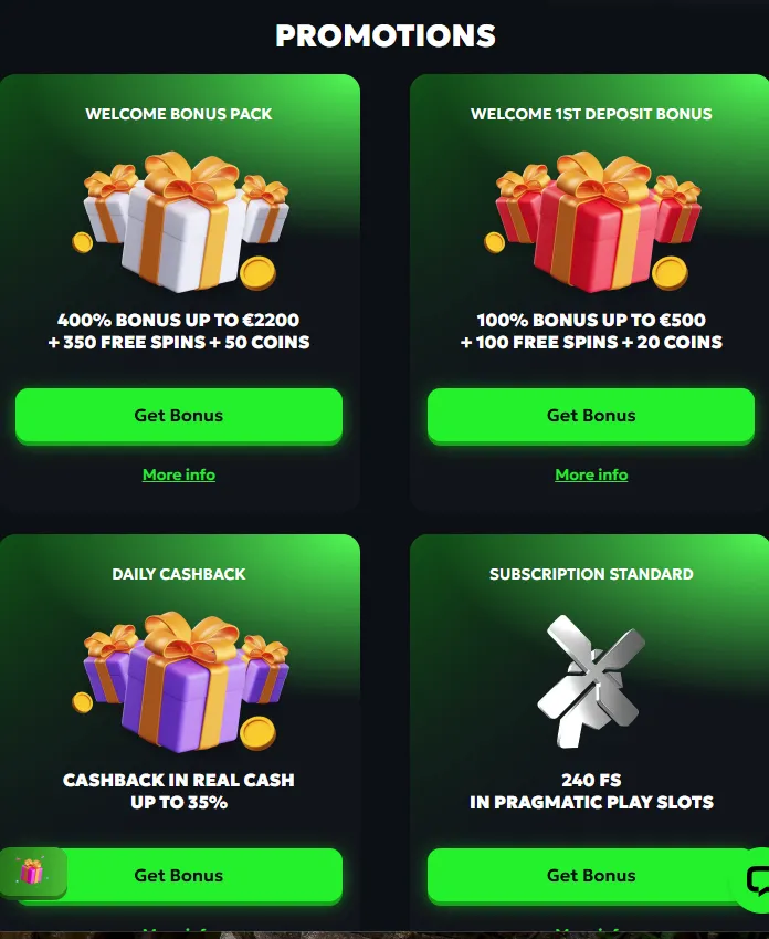 SpinMills Casino premijos ir akcijos