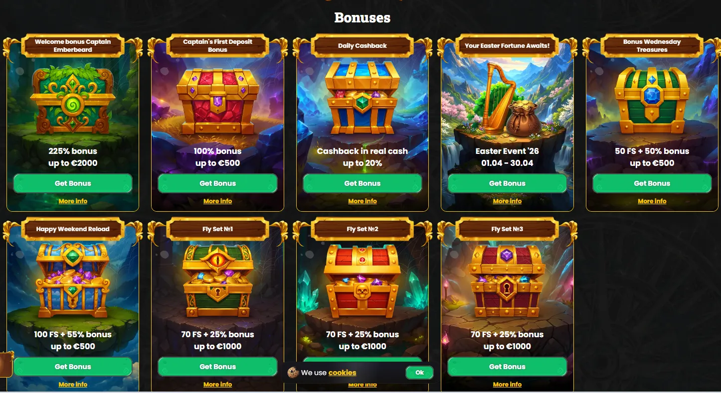 Corsaza Casino premijos