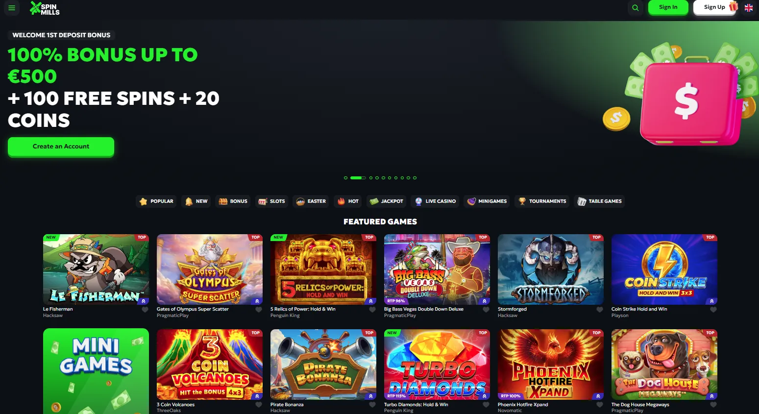 SpinMills Casino
