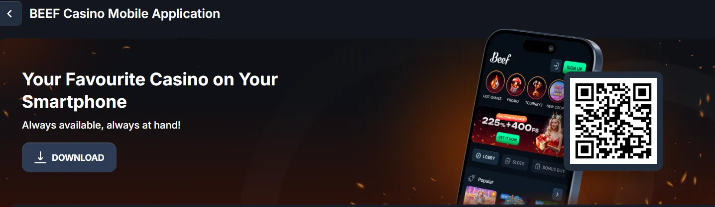 Beef Casino programėle ir mobilioji naršyklė Beef Casino programėle ir mobilioji naršyklė