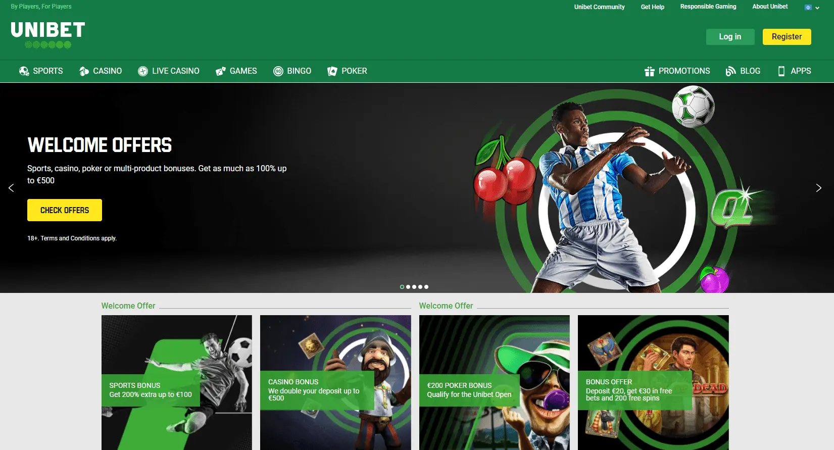 screenshot Unibet