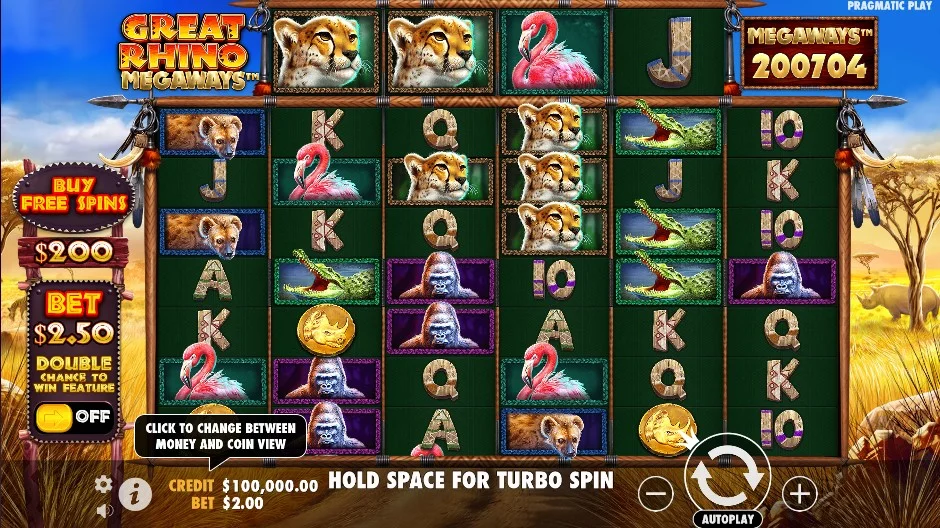 Great Rhino Megaways slot