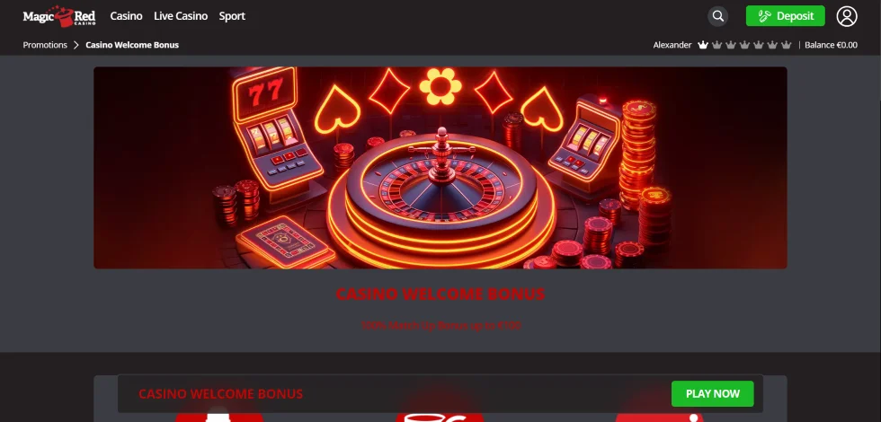 MagicRed Casino бонус