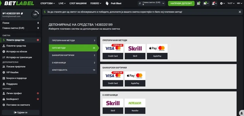 Начини на плаќање Начини на плаќање