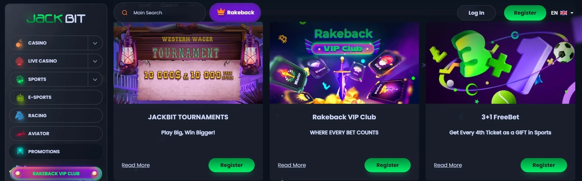 Jackbit Casino bonus og kampanjer