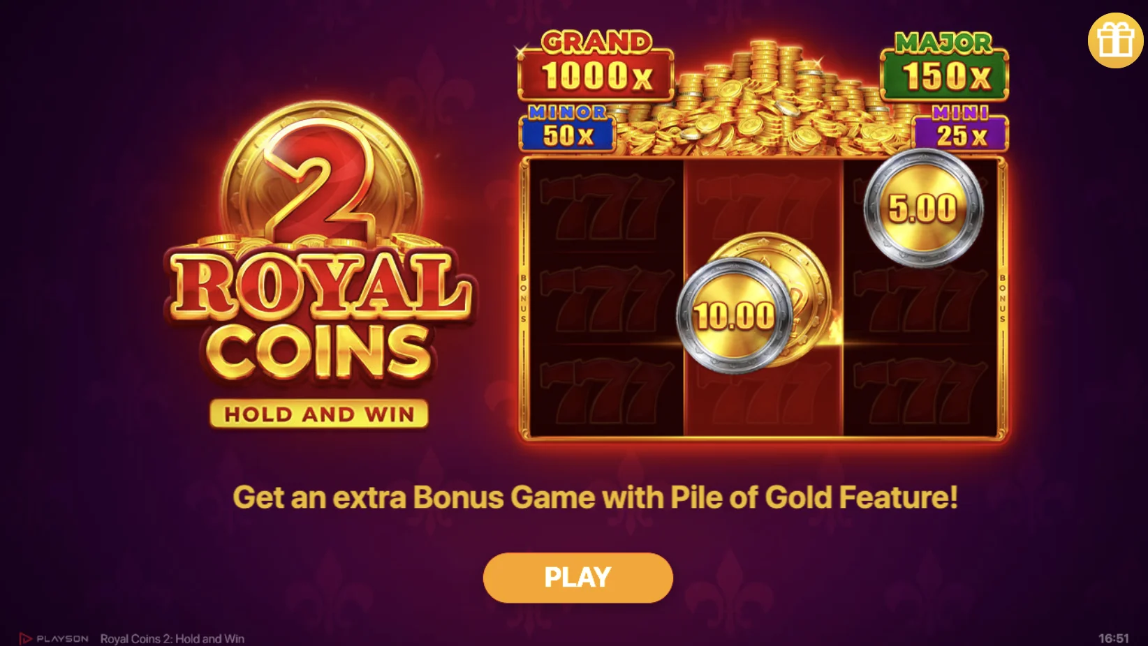 Royal Coins 2: Hold and Win