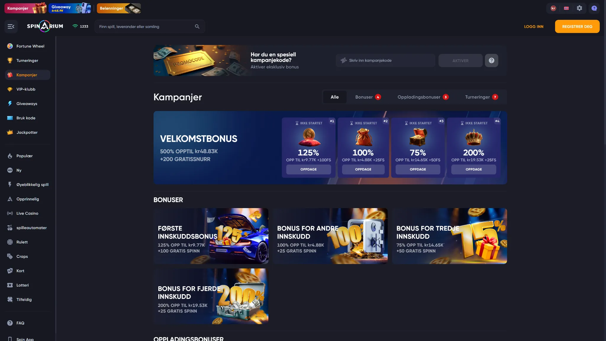 Bonuser og kampanjer