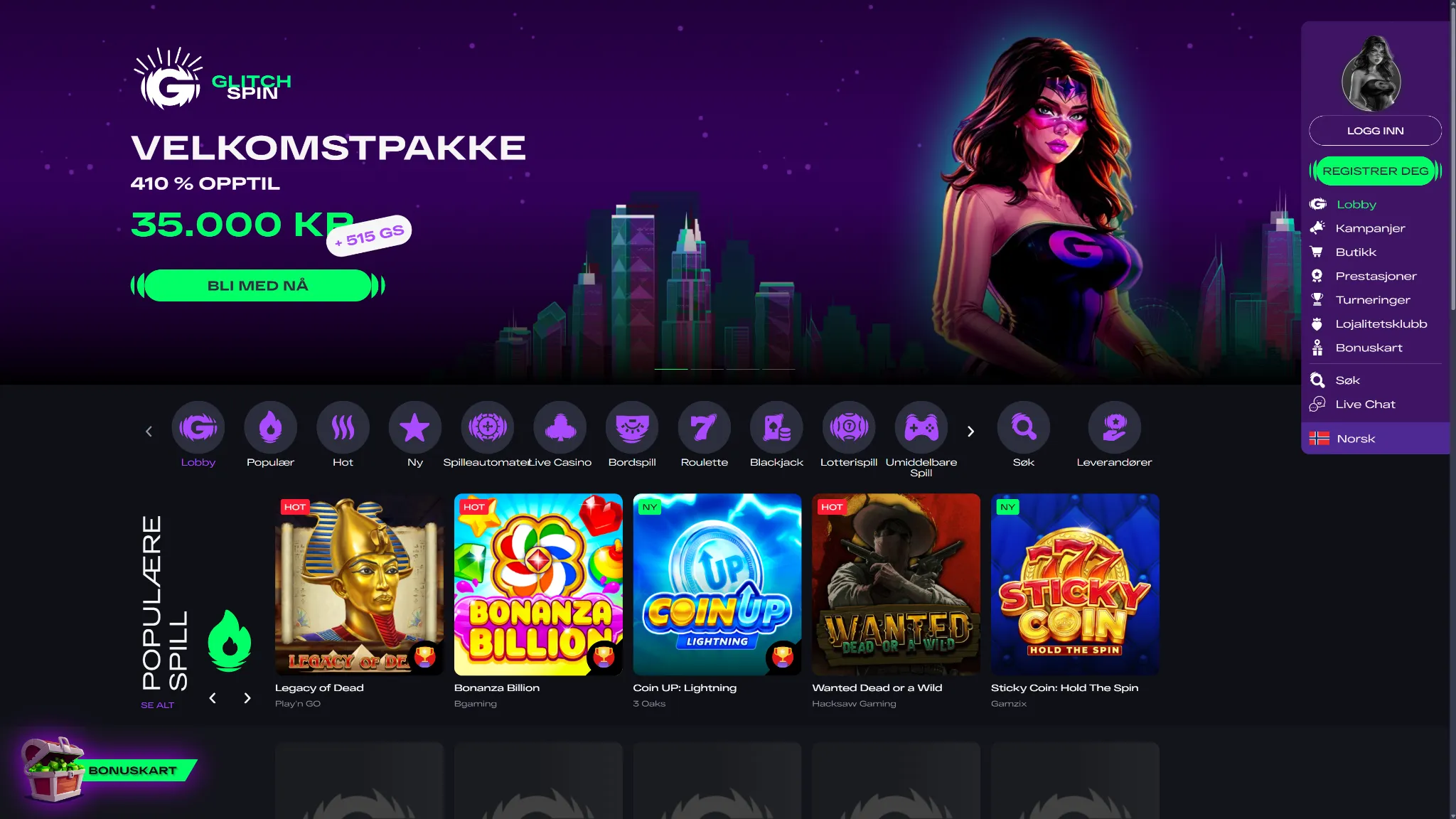 GlitchSpin Casino