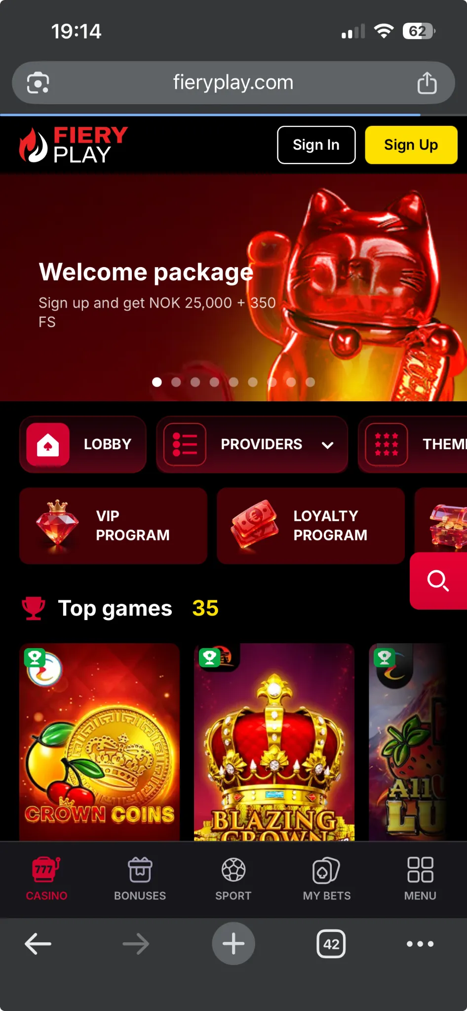 FieryPlay casino og app FieryPlay casino og app
