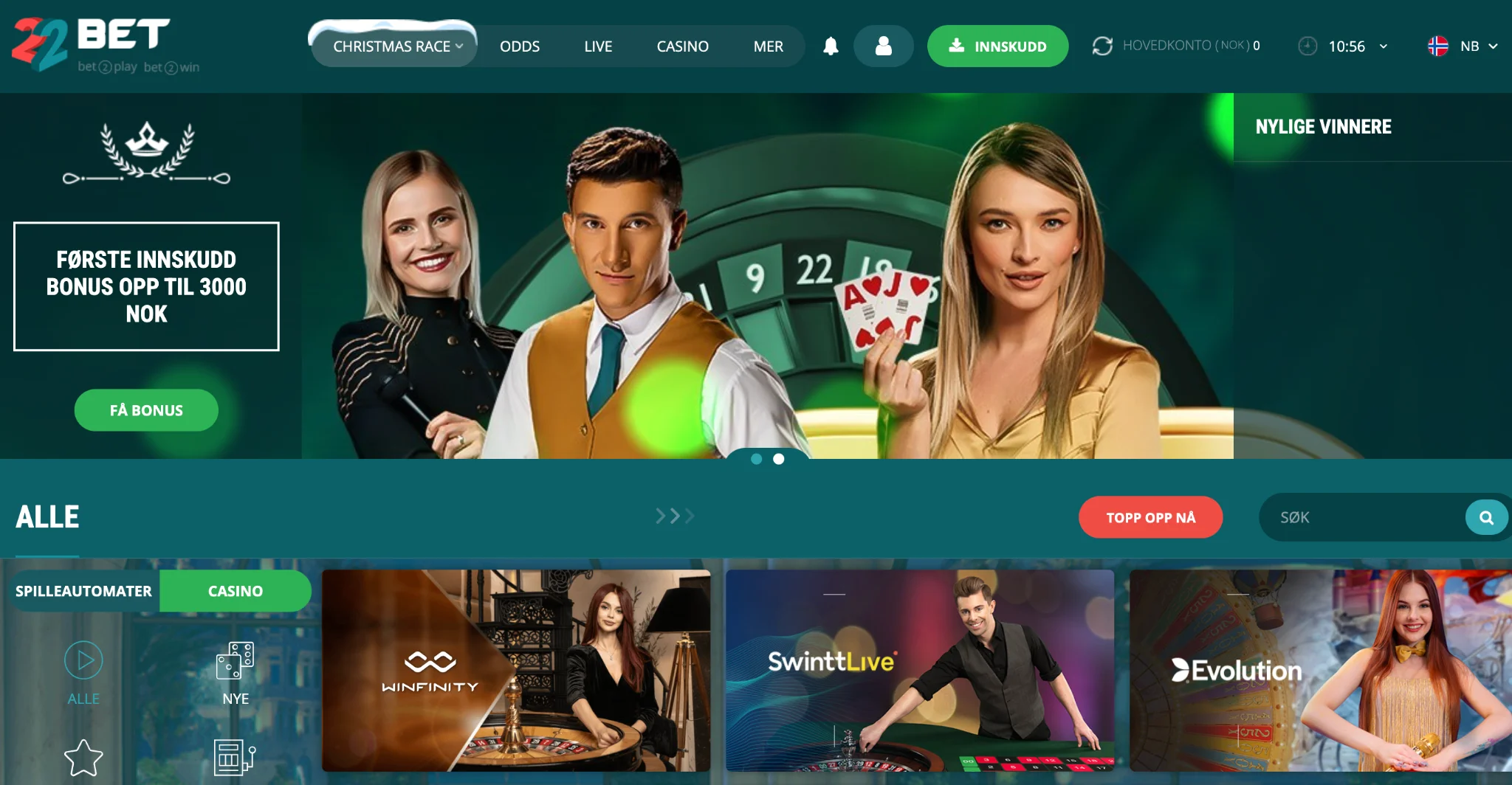 22Bet online casino