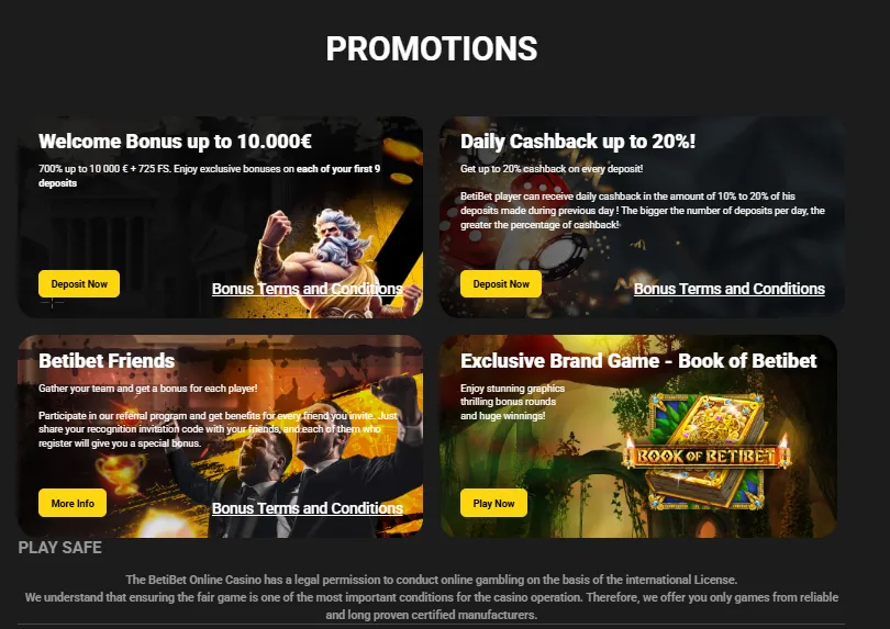 Bonuser og kampanjer Bonuser og kampanjer