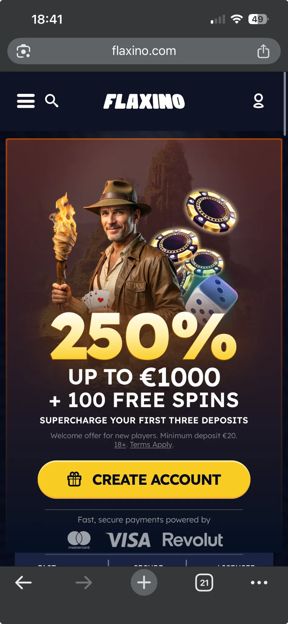 Flaxino casino og app Flaxino casino og app