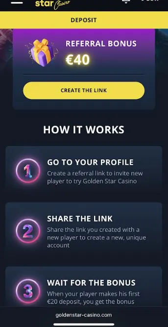 Golden Star Casino og App