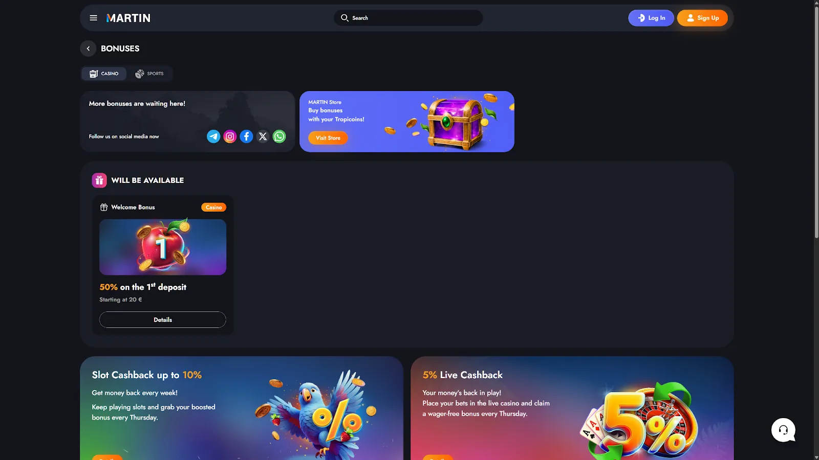 Bonuser og kampanjer Bonuser og kampanjer