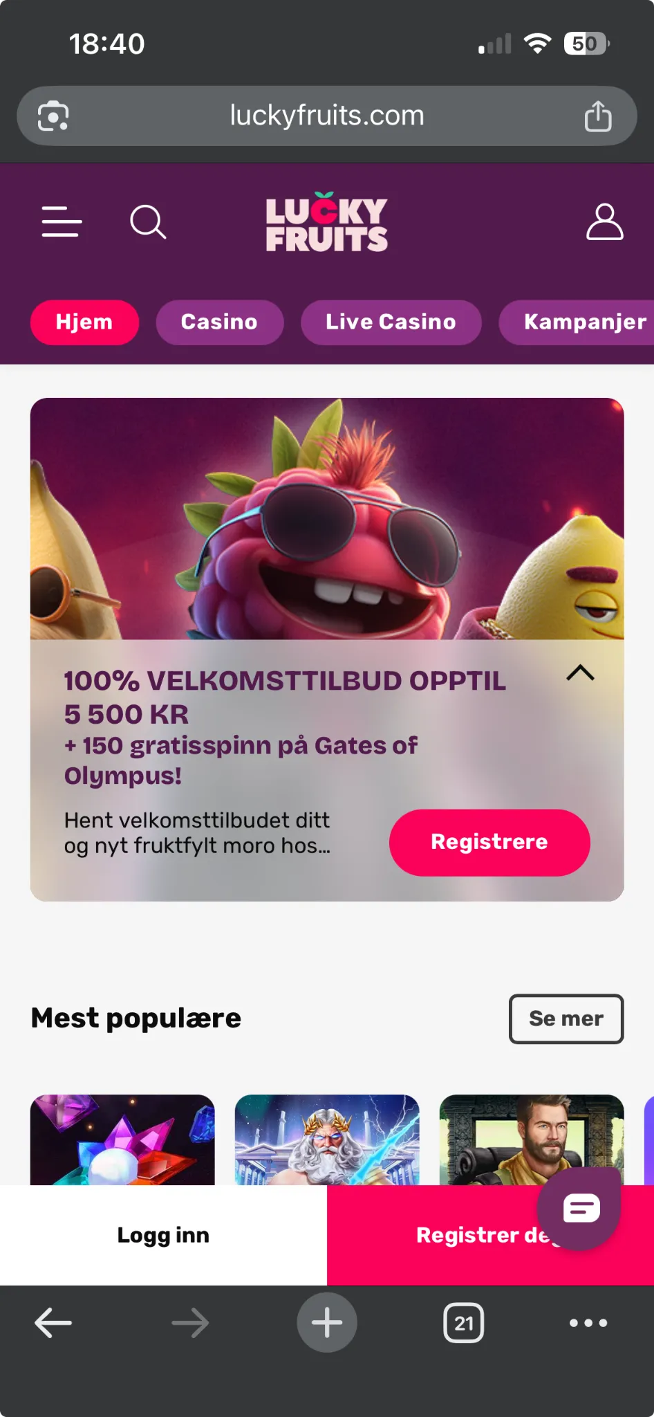 LuckyFruits casino og app LuckyFruits casino og app