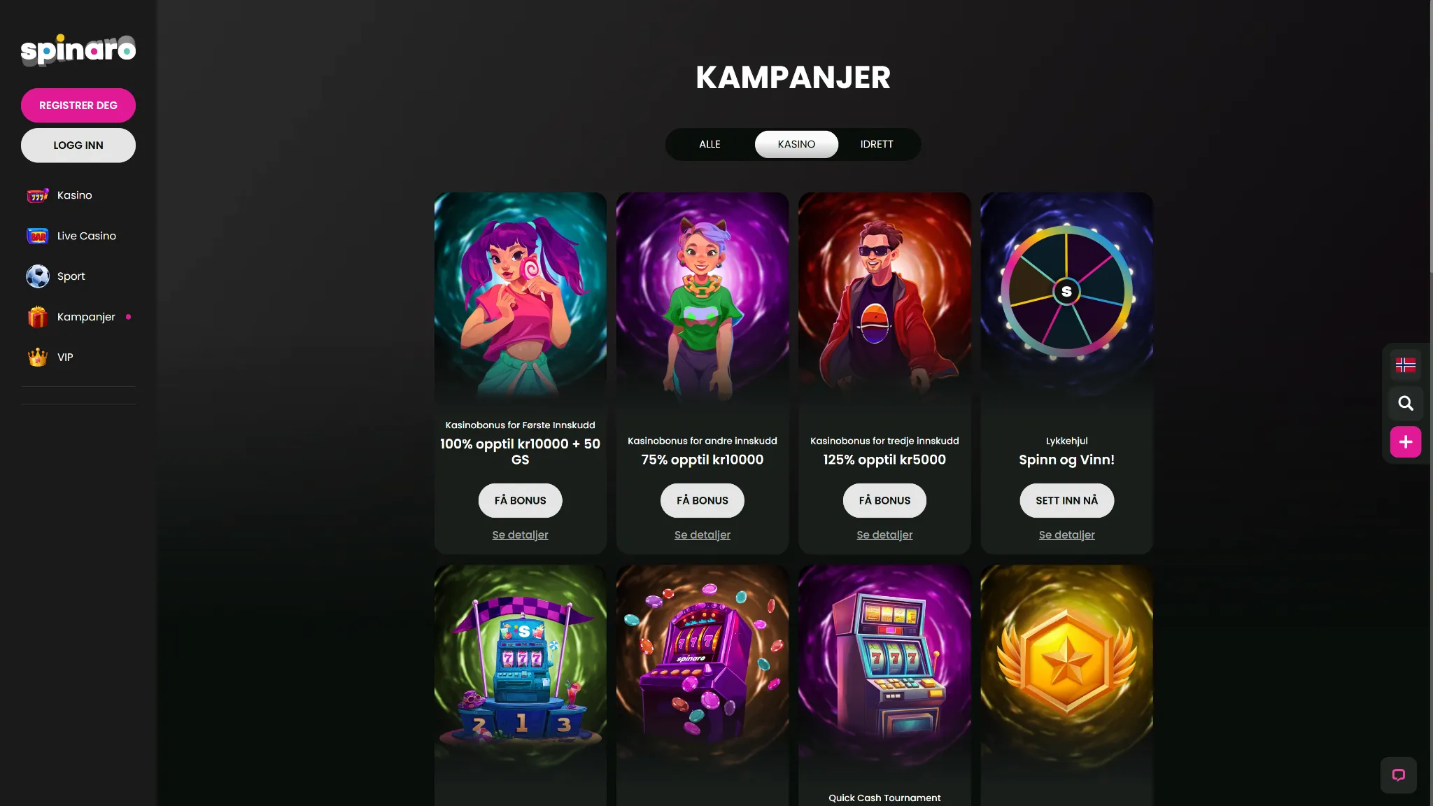 Bonuser og kampanjer