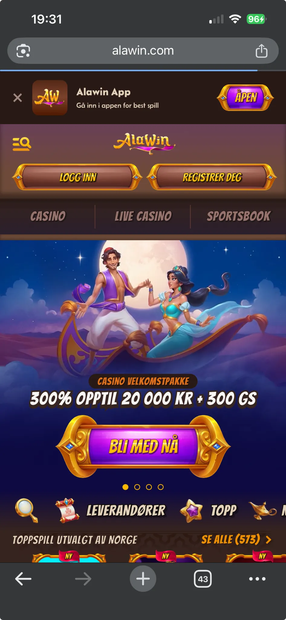 Alawin casino og app Alawin casino og app