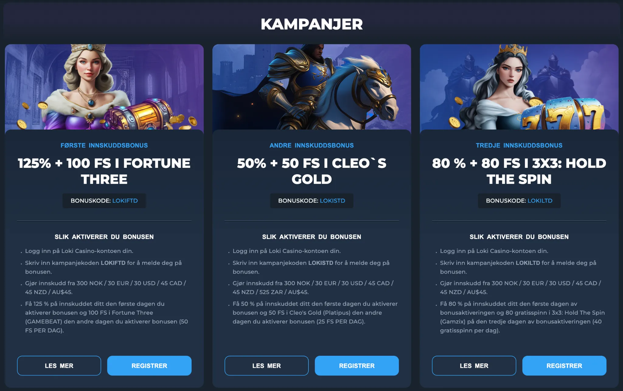 Bonuser og kampanjer