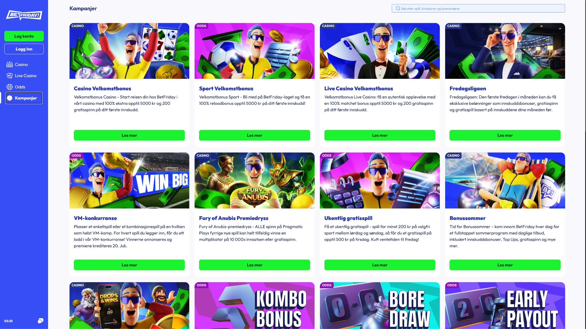 Bonuser og kampanjer