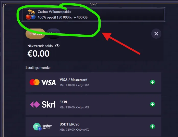 Bonuser og kampanjer