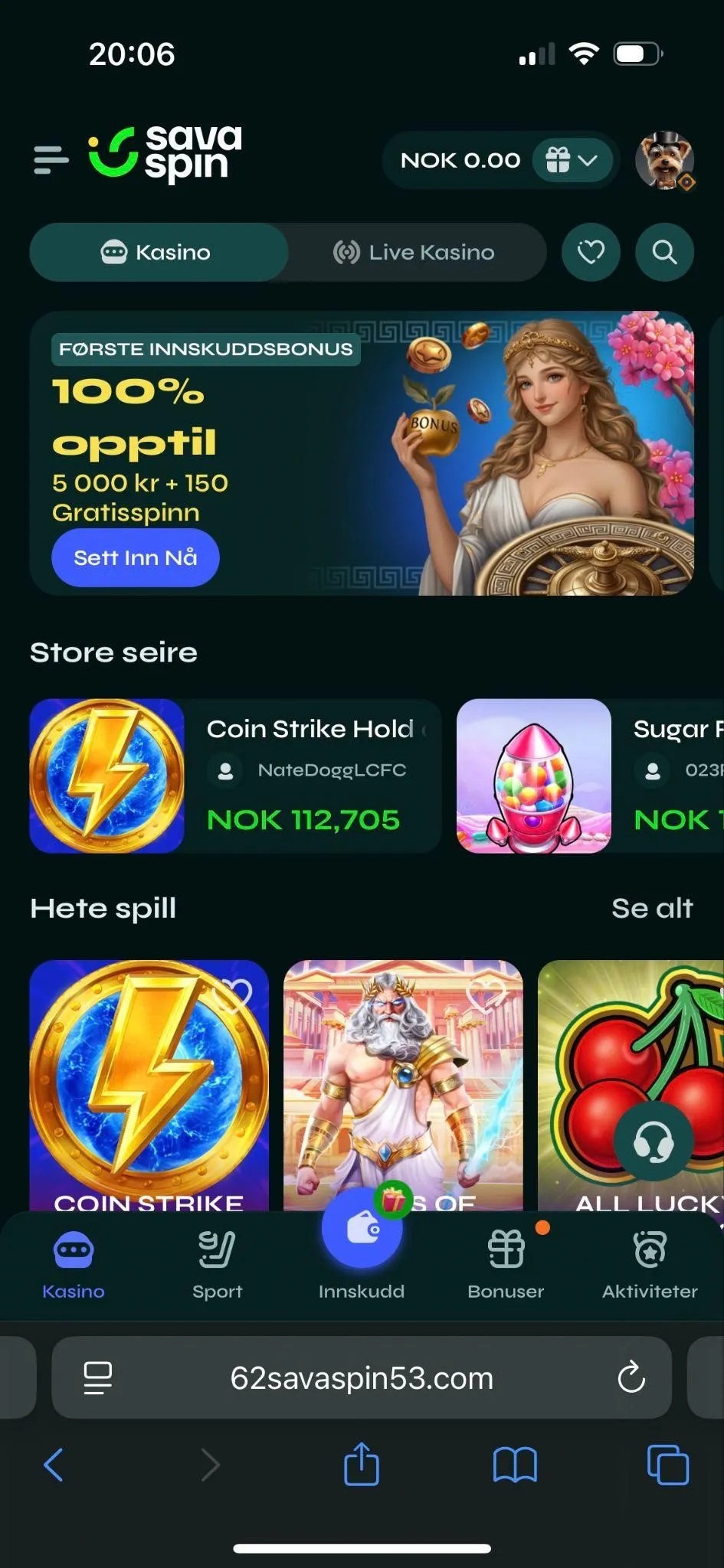 Savaspin og App
