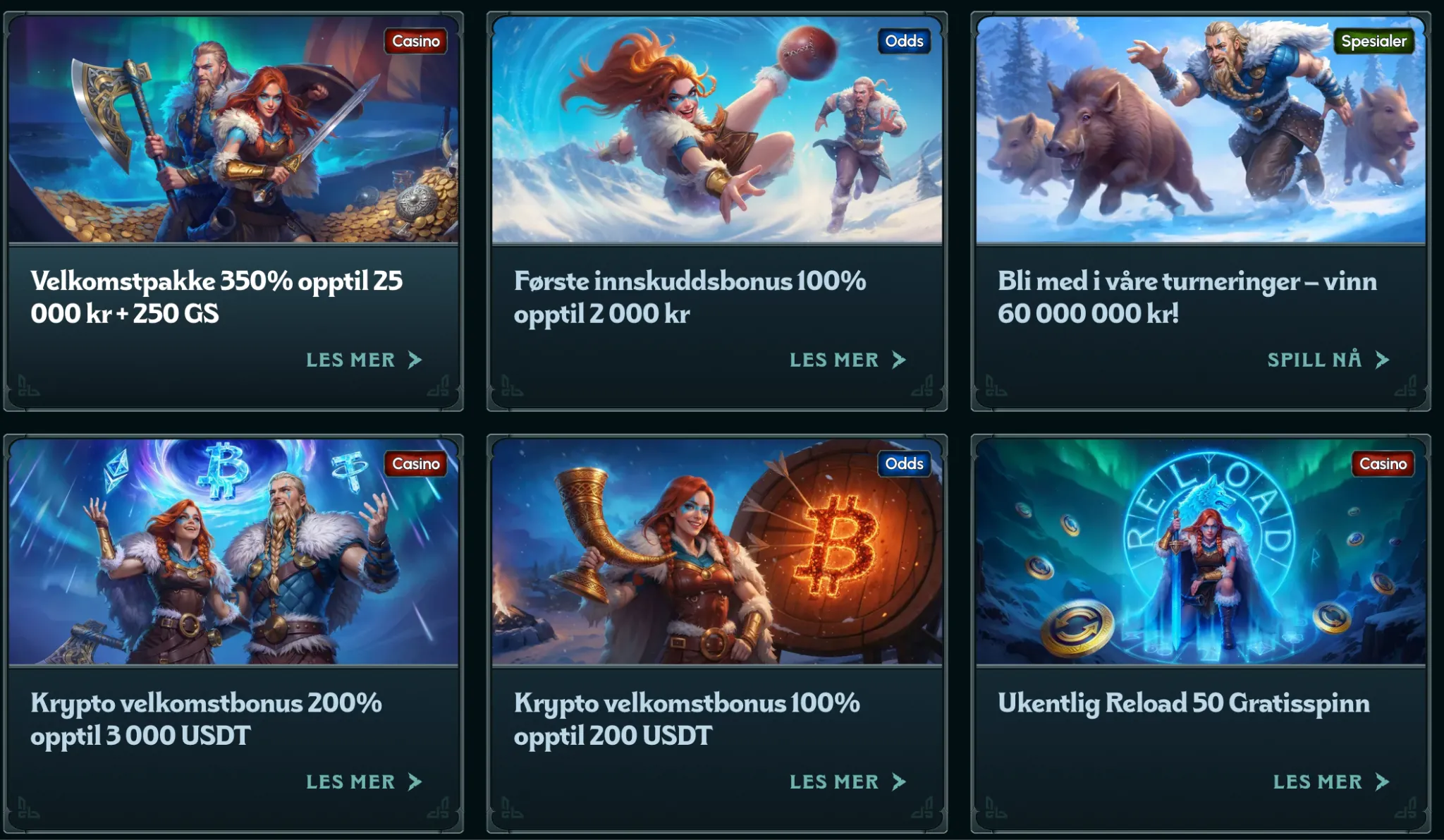 Bonuser og kampanjer Bonuser og kampanjer