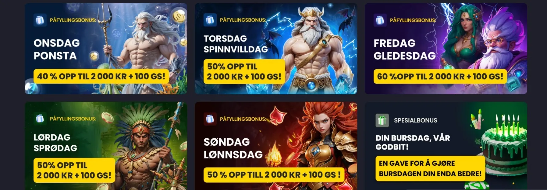 Bonuser og kampanjer