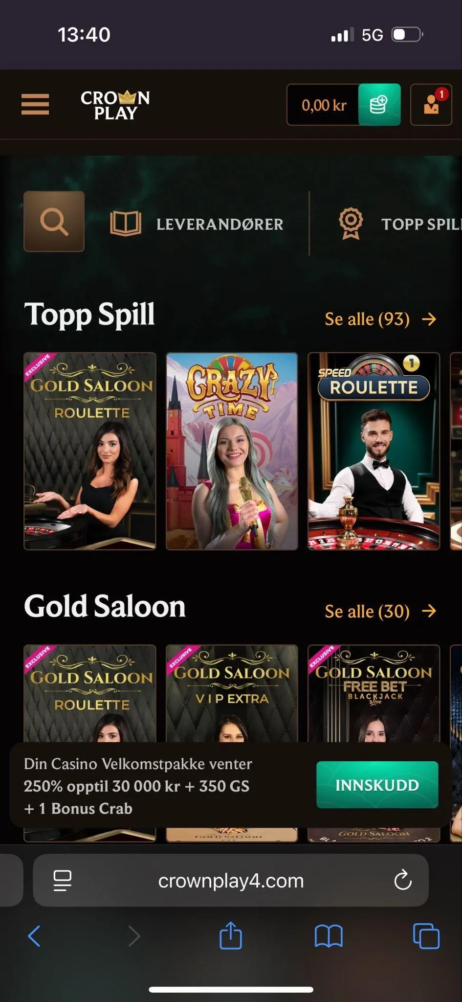 Crownplay og App Crownplay og App