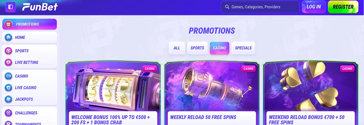 Bonuses and Promotions