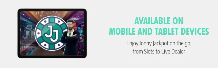 Jonny Jackpot Mobile Casino and App