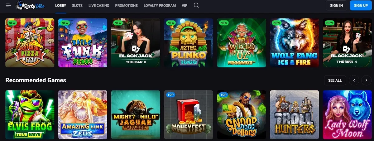 LuckyVibe Casino