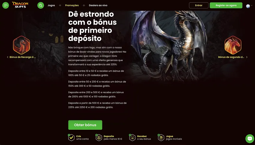 Bónus e promoções 