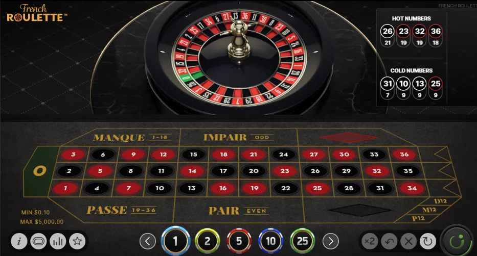 Unikátna francúzska ruleta