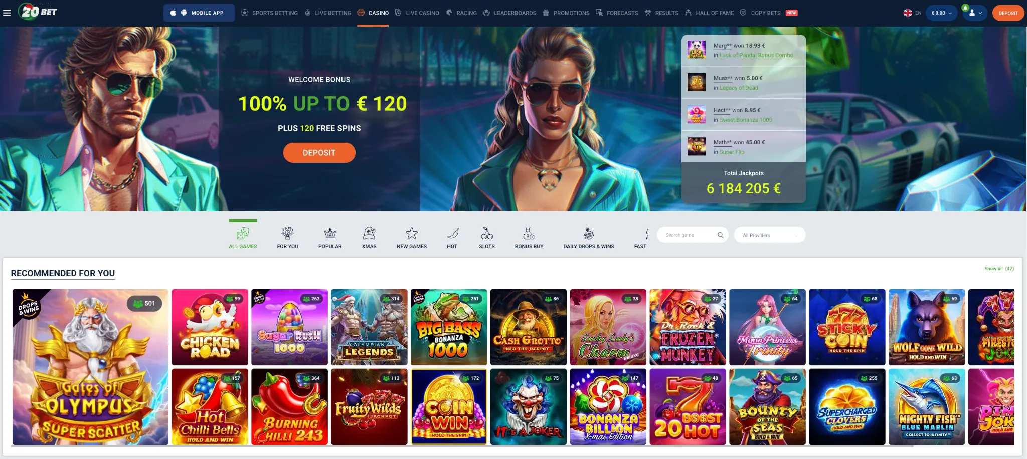20bet casino v&yacute;ber hier