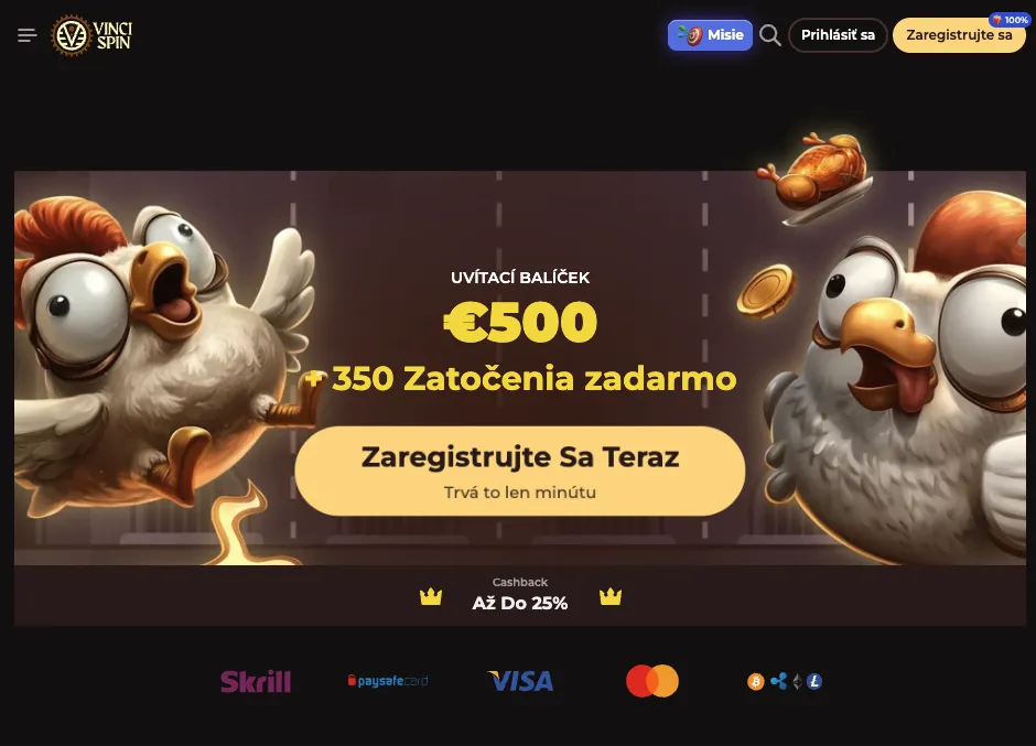 Vincispin online