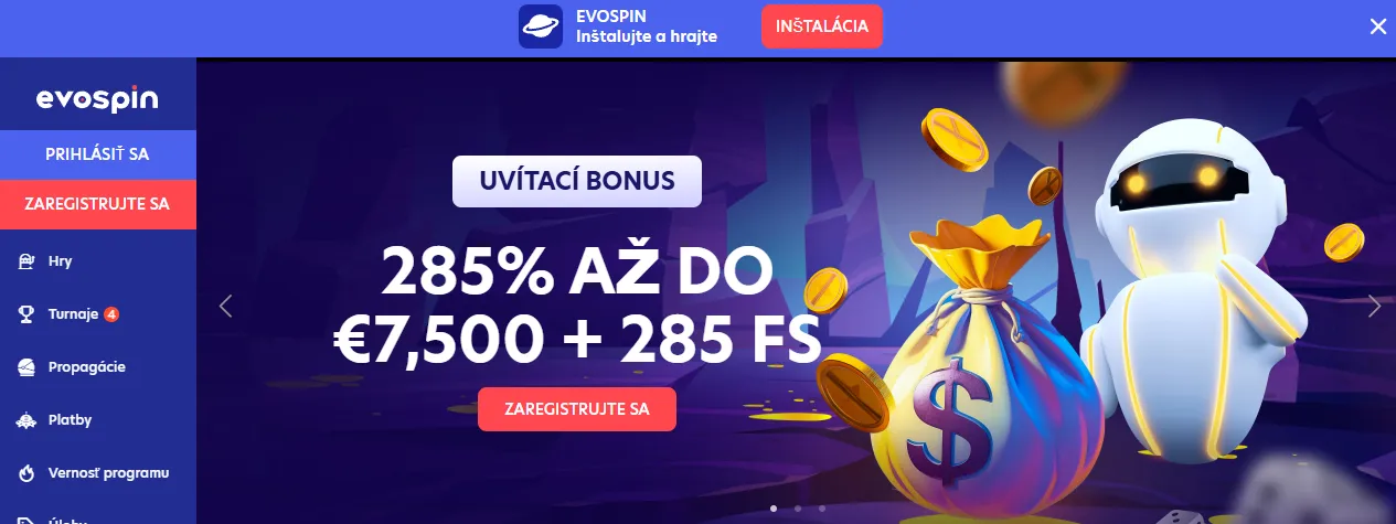 Evospin kasíno