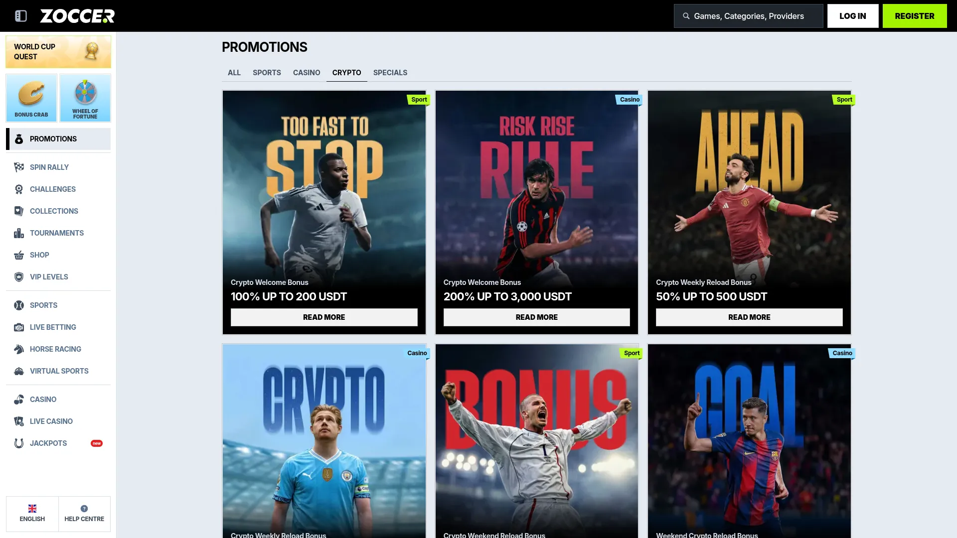 Zoccer online casino