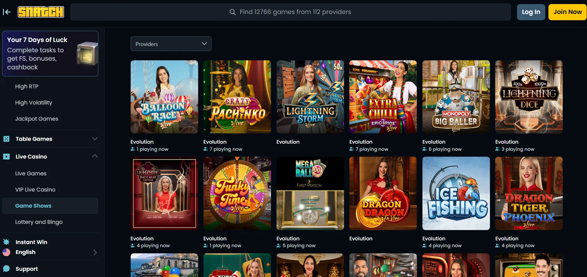 Snatch Casino Snatch Casino