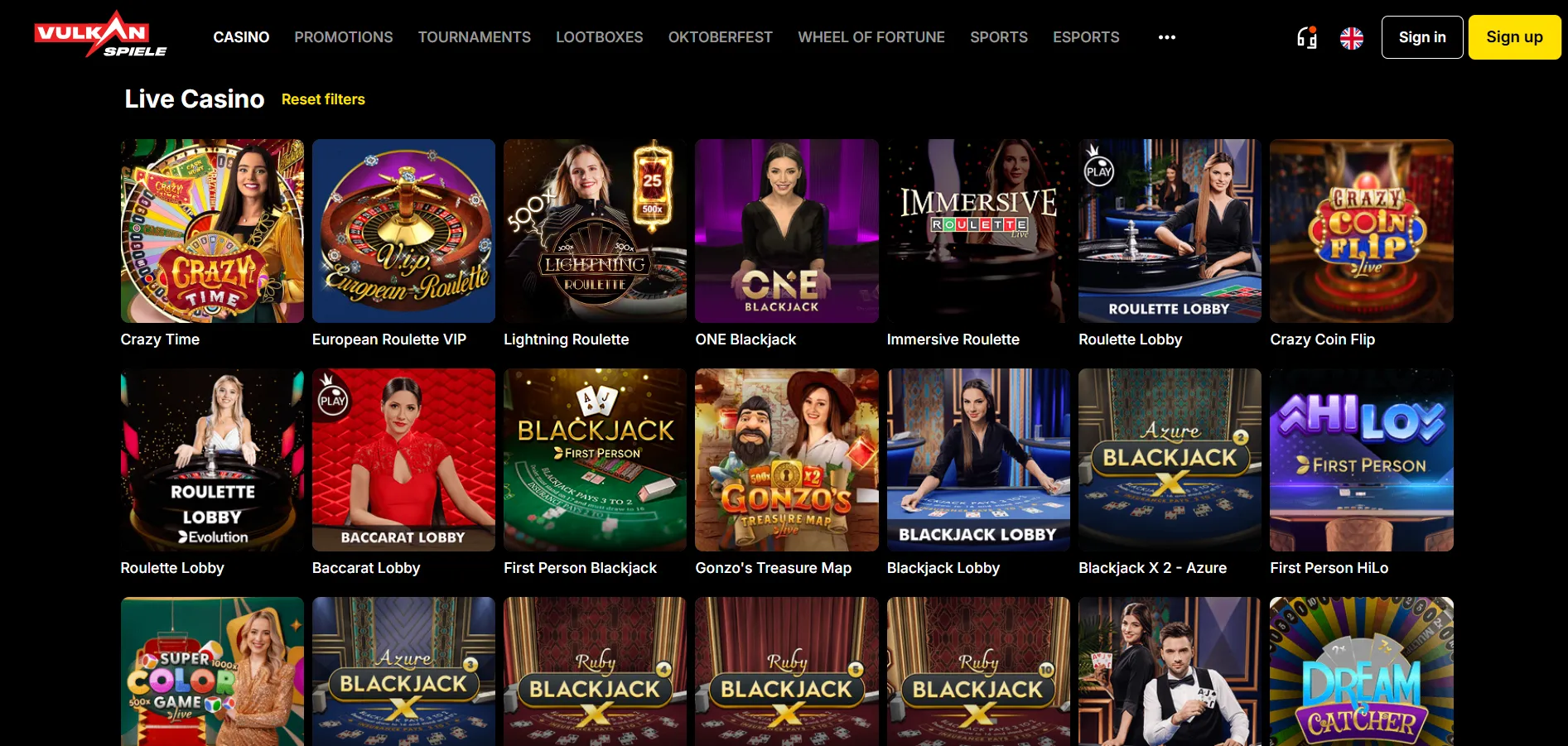 VulkanSpiele Casino