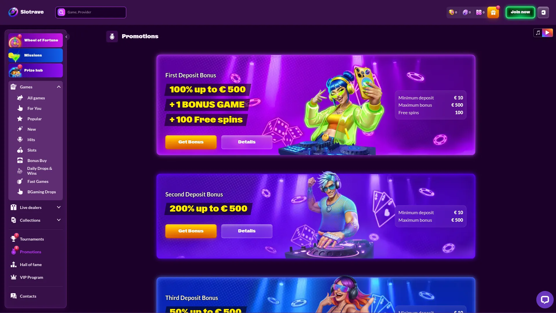Bonusi in promocije