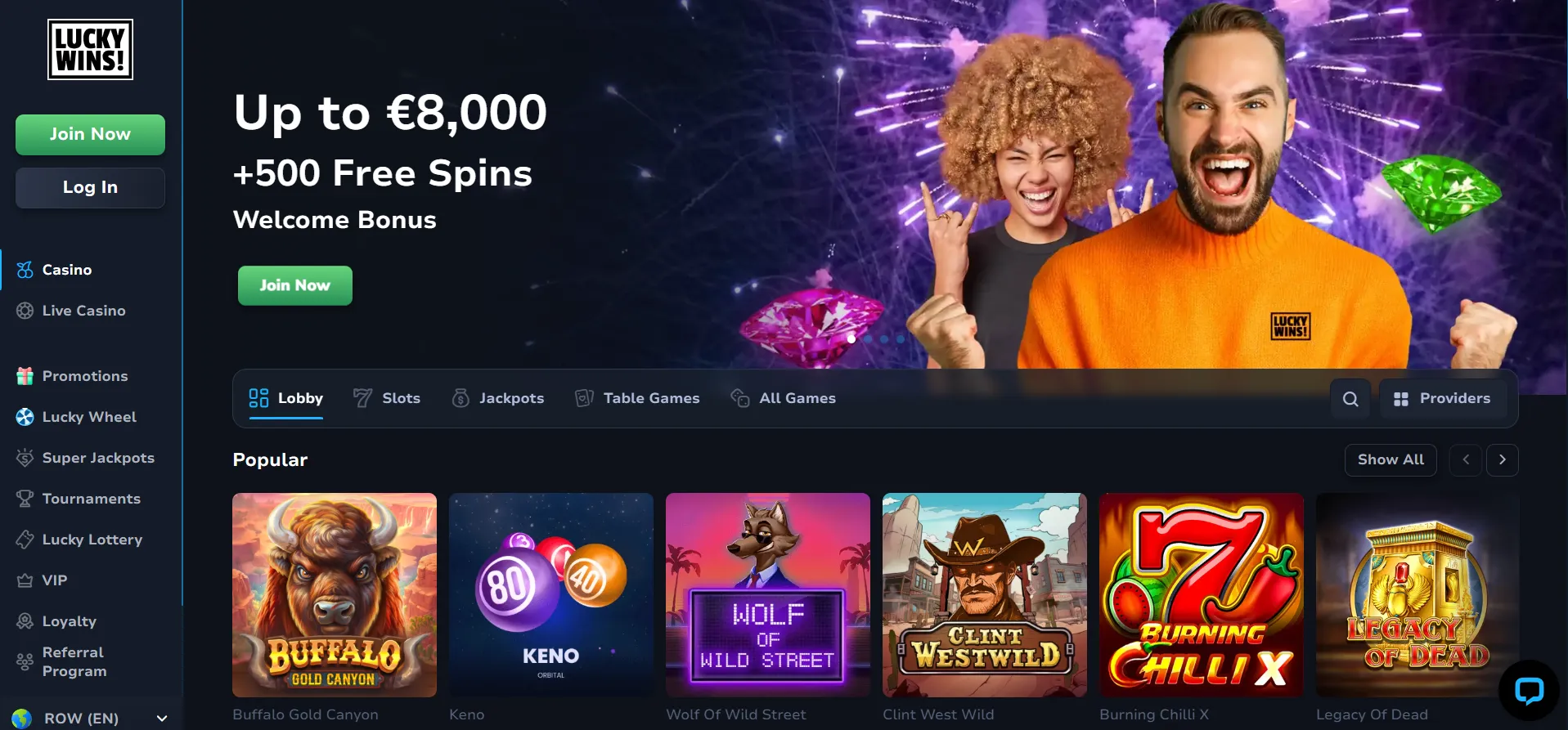LuckyWins Casino