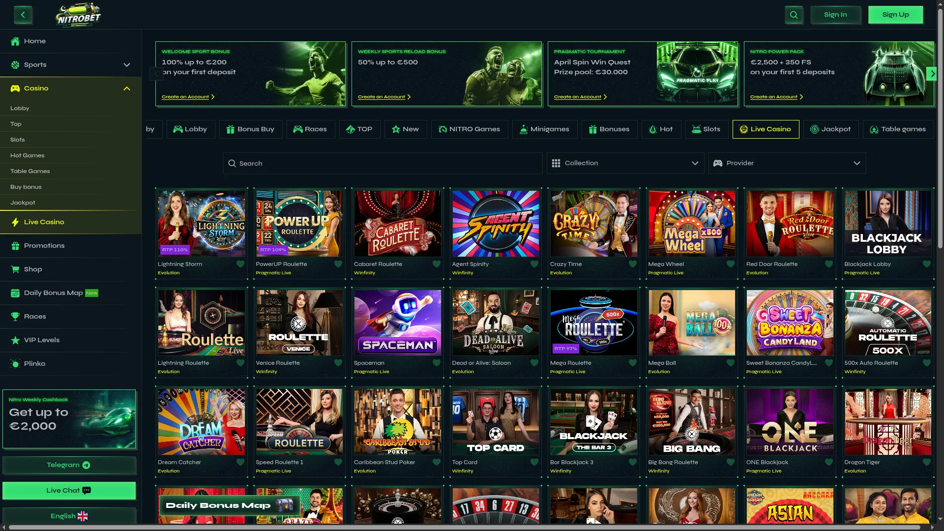 Nitrobet casino