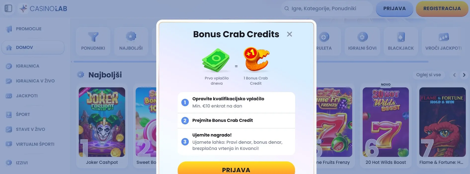 Bonusi in promocije